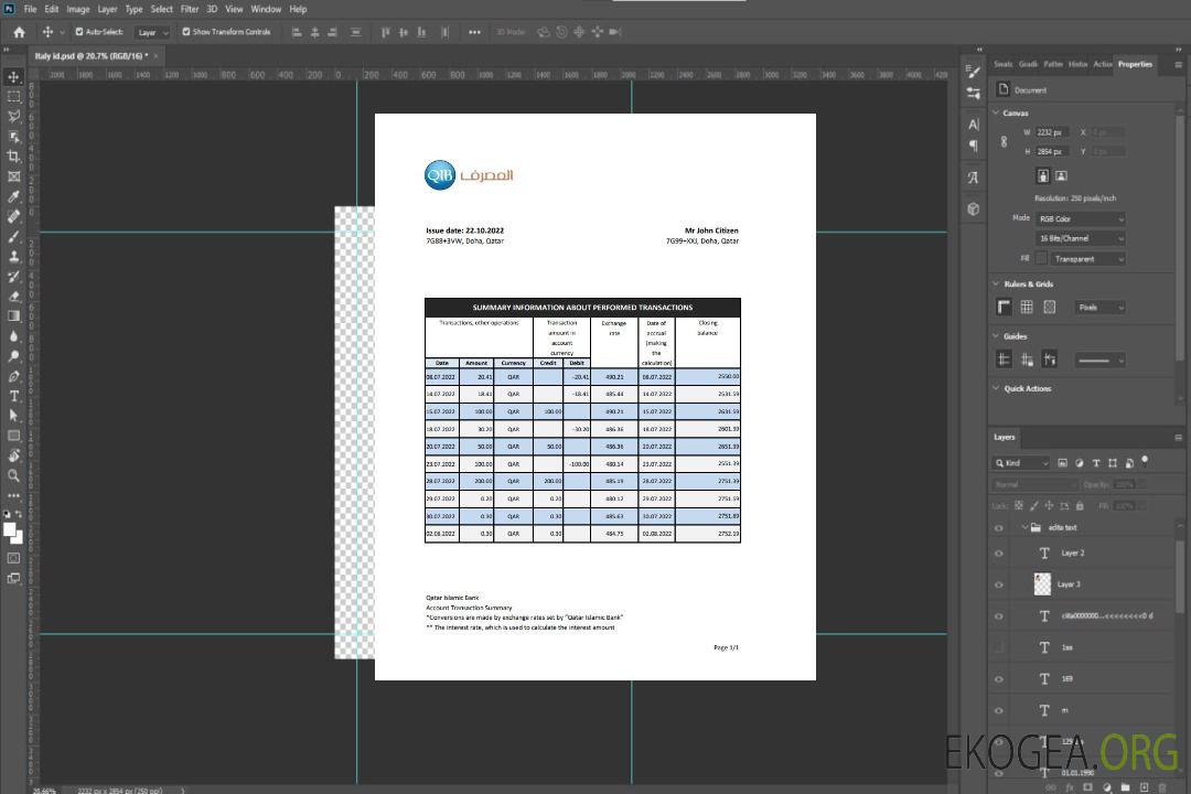 Qatar Déclaration de la Banque islamique du Qatar xls template Qatar Déclaration de la Banque islamique du Qatar xls template
